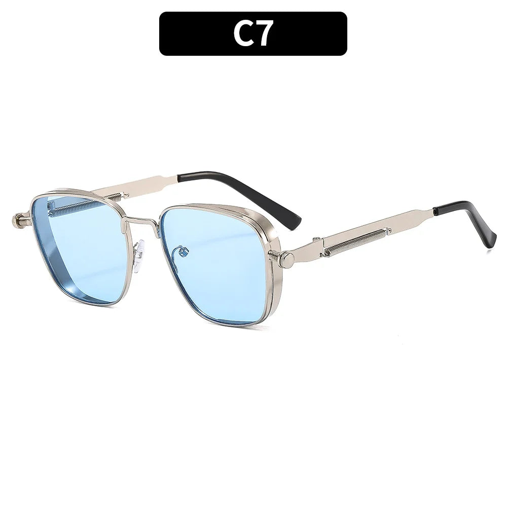 2025 Men's Polarized Driving Sunglasses – High-End UV Protection, Metal Frame, Punk-Inspired Fashion