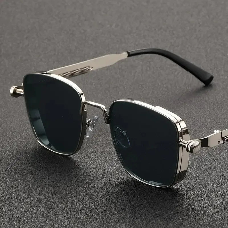 2025 Men's Polarized Driving Sunglasses – High-End UV Protection, Metal Frame, Punk-Inspired Fashion