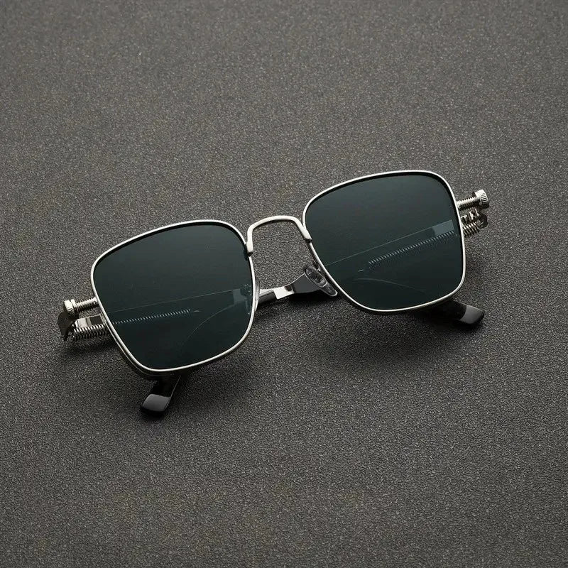 2025 Men's Polarized Driving Sunglasses – High-End UV Protection, Metal Frame, Punk-Inspired Fashion
