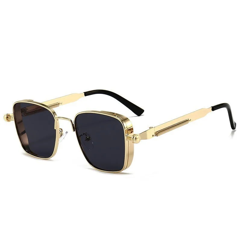 2025 Men's Polarized Driving Sunglasses – High-End UV Protection, Metal Frame, Punk-Inspired Fashion